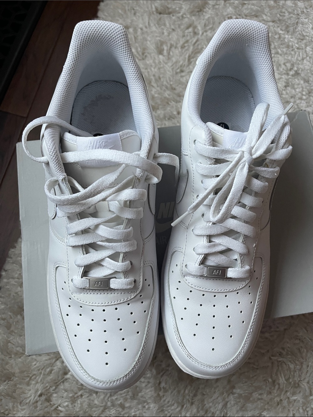 Nike Air Force 1 Low - All White Men's Sneakers - Picture 3 of 6